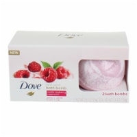 Dove Vanilla Raspberry Creamsicle Milk Swirls Bath Bombs