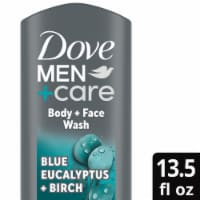Dove Men+Care Elements Blue Eucalyptus + Birch Body Wash and Face Wash