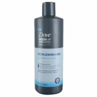 Dove Men+Care Replenishing For Rough Skin Body Wash, Shea Butter, 18 fl oz