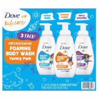 Dove Kids Care Foaming Body Wash, Variety Pack, 13.5 Fluid Ounce (Pack of 3)
