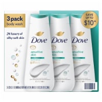 Dove Nourishing Body Wash, Sensitive Skin, 23 Fluid Ounce (Pack of 3)
