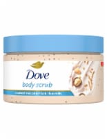 Dove Crushed Macadamia and Rice Milk Exfoliating Mini Body Scrub Perspective: Main