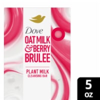 Dove Plant Milk Cleansing Bar Soap Oat Milk & Berry Brulee Moisture Marvel Perspective: Main
