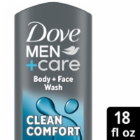 Dove Men+Care Clean Comfort Body Wash and Face Wash