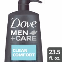 Dove Men+Care Clean Comfort Body Wash and Face Wash Pump