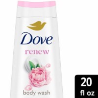 Dove Body Wash with Pump For 24hr Lotion-Soft Skin Renew Peony & Rose Oil Moisturizing Skin Cleanser Perspective: Main
