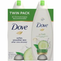Dove Go Fresh Cucumber & Green Tea Body Wash Twin Pack Perspective: Main