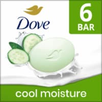 Dove Beauty Bar Soap for Cool Moisture Cucumber & Green Tea Scent Leaves Skin Refreshed Perspective: Main