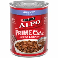ALPO Prime Cuts with Beef in Gravy Wet Dog Food Perspective: Main