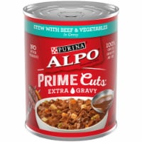 Purina Alpo Prime Cuts Stew with Beef & Vegetables in Gravy Wet Dog Food Perspective: Main