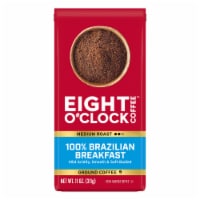 Eight O'Clock 100% Brazilian Breakfast Medium Blend Ground Coffee