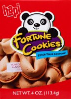 Hapi Snacks Fortune Cookies - Case of 12 - 4 OZ