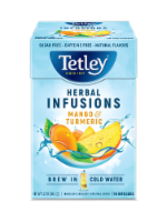 Tetley® Mango & Tumeric Herbal Infusion Perspective: Main