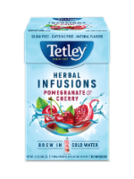 Tetley® Pomegranate & Cherry Herbal Infusion Perspective: Main