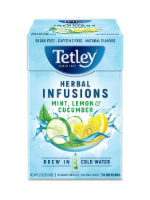 Tetley® Mint, Lemon & Cucumber Herbal Infusion Perspective: Main