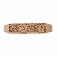 Nordic Ware Brown Woodland Cottage Embossing Rolling Pin