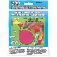 Water Bomb Balloons W/Nozzle 200/Pkg-Multicolor