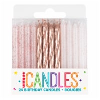 Unique® Candles™ 24 Birthday Candles Perspective: Main