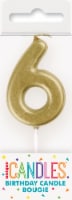 Unique® Candles™ Birthday Candle #6 Perspective: Main