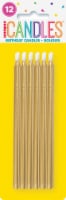 Unique® Candles™ Gold Birthday Candles Perspective: Main