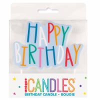 Unique® Large Happy Birthday Mayhem Candle Perspective: Main