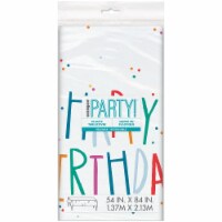Unique® Birthday Mayhem Tablecloth 54" x 84" Perspective: Main