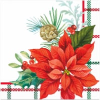 Christmas Botanical Holiday Lunch Napkins - 16 Count