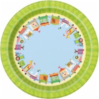 Unique Industries 641845 7 in. Circus Animal Dessert Plate - Pack of 8