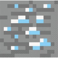 Unique Industries 307596 Minecraft Beverage Napkin, Pack of 16