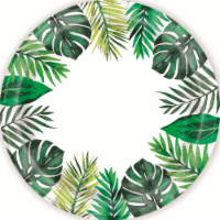 Tropical 8ct 7" Round Plates Perspective: Main