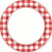 Gingham 8ct 7" Round Plates Perspective: Main