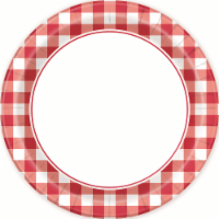 Gingham 8ct 9" Round Plates Perspective: Main