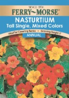 Ferry-Morse® Tall Single Mixed Nasturtium Flower Seeds Perspective: Main