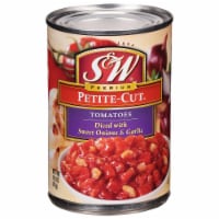 S&W® Petite-Cut Diced Tomatoes wth Sweet Onions & Roasted Garlic