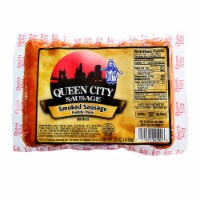 Queen City Sausage Skinless Beef Smoked Sausage Perspective: Main