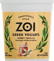 Zoi Honey Vanilla Whole Milk Greek Yogurt Tub
