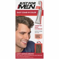 Just For Men® AutoStop Comb-In A-30 Light-Medium Brown No-Mix Hair Color