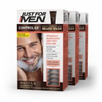 Just For Men Control GX Grey Reducing Beard Wash 4oz 3ct Pack