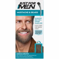 Just For Men Mustache & Beard M-55 Real Black Hair Color, 1 ct - Kroger