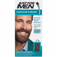 Just For Men Mustache and Beard Brush-In Color Gel, Medium Dark Brown Perspective: Main