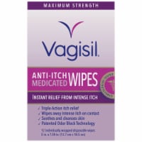 Vagisil® Maximum Strength Anti-Itch Medicated Wipes