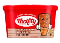 Thrifty Chocolate Brownie with Walnuts Ice Cream Tub Perspective: Main