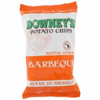 Downey's Barbeque Kettle Cooked Potato Chips Perspective: Main