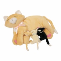 Manhattan Toy Nursing Nina Nurturing Cat Stuffed Animal with Plush Kittens