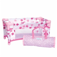 Manhattan Toy Baby Stella Take Along Baby Doll Crib Accessory Set for 12" and 15" Soft Dolls