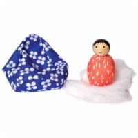 Manhattan Toy MiO Me Time Comfy Chair & Rug + 1 Peg Doll Montessori Style Wood Building Set