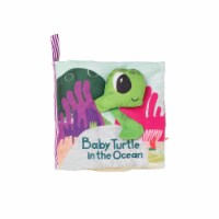 Manhattan Toy What's Outside? Sea-Themed Soft Baby Activity Book with Baby Rattle