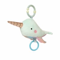 Manhattan Toy Under the Sea Narwhal Baby Teether & Travel Pull Toy