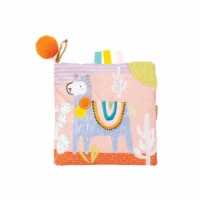 Manhattan Toy Llama Themed Soft Baby Activity Book with Squeaker, Crinkle Paper Perspective: Main