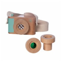 Manhattan Toy Natural Historian Wooden Camera with Clear, Green & Kaleidoscope Lenses
